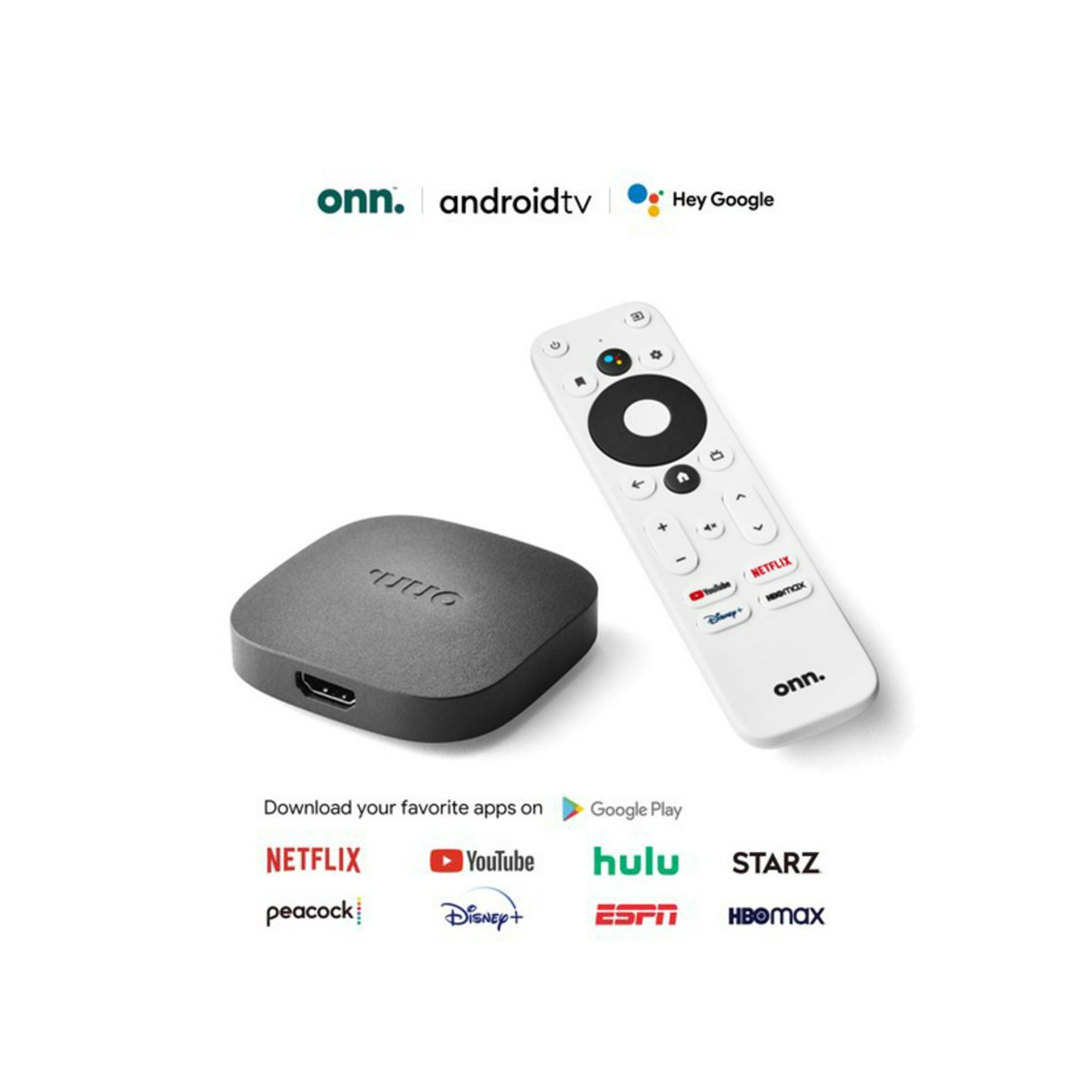 onn. Android TV 4K UHD Streaming Device with Voice Remote Control & HDMI Cable - Image 5