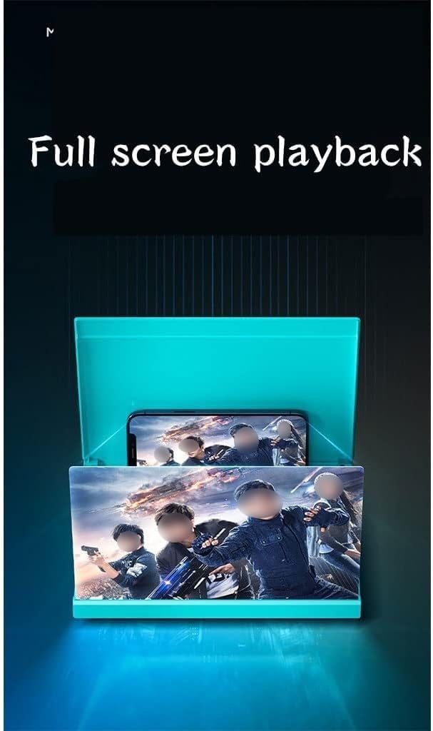 Phone Screen Magnifier 10" Screen Magnifier for Cell Phone Smart Phone Screen Magnifier, 3D HD Mobile Phone Amplifier for Movies,Videos - Image 3